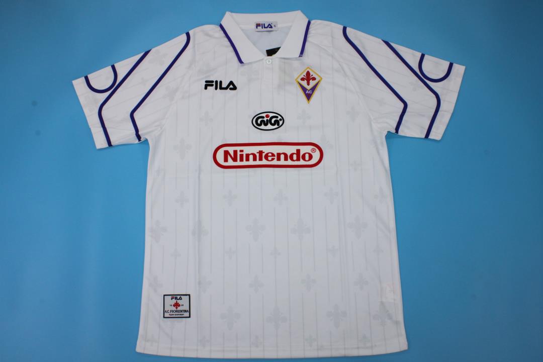 AAA Quality Fiorentina 97/98 Away White Soccer Jersey